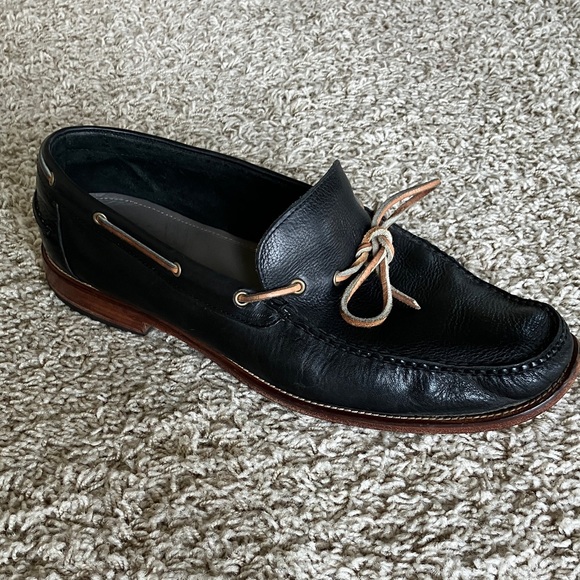 Cole Haan Black Leather Slip On Moccasins - Size 13M C14260 - Picture 1 of 6